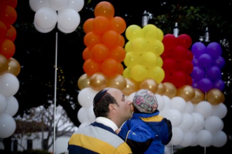 Balloon menorah 